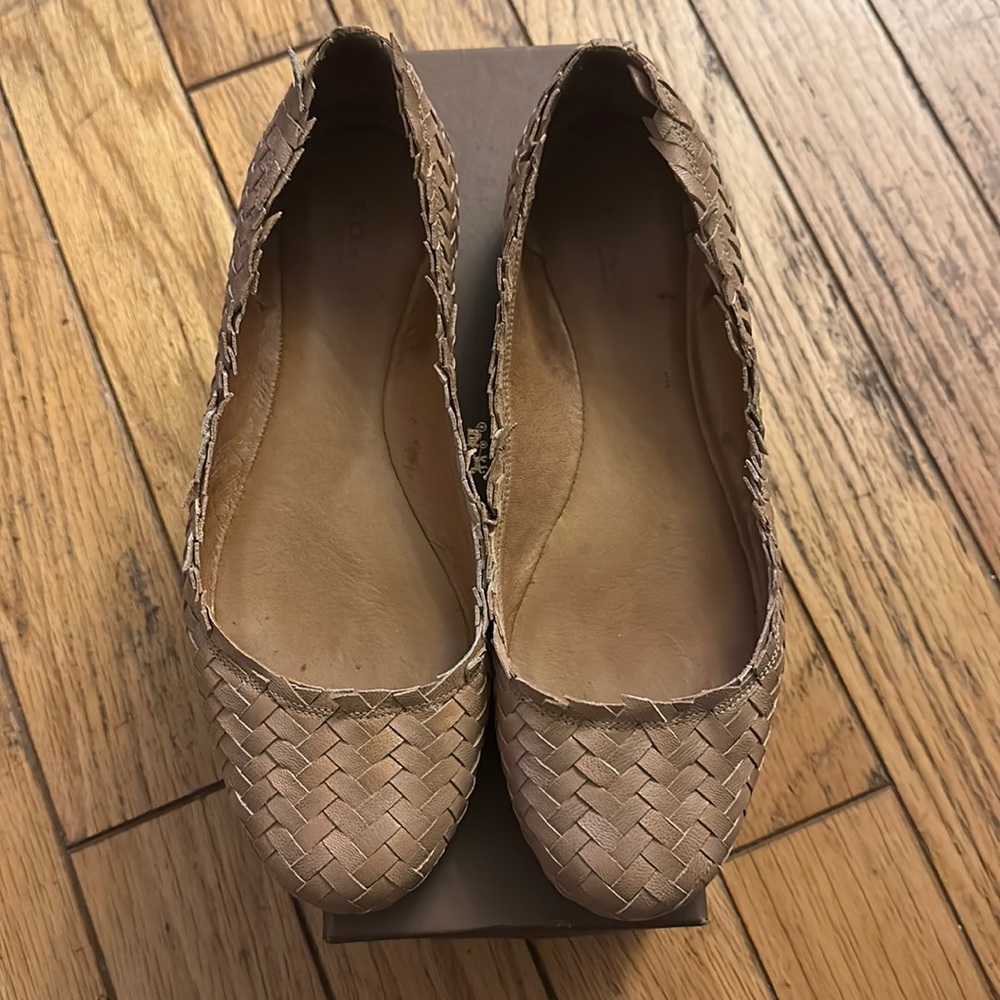 Coach Florence Distressed Leather Slides